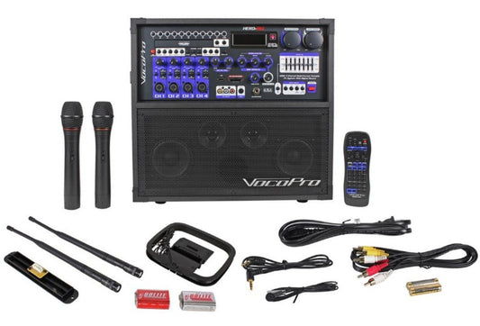 VocoPro Karaoke System, Black/Grey (HEROREC4)