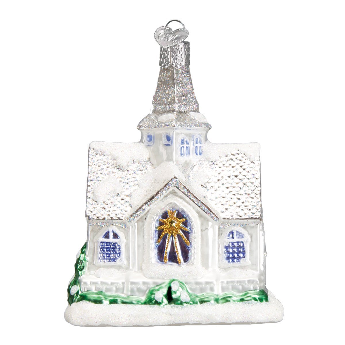 Old World Christmas Church Collection Glass Blown Ornaments Tree Christmas Chapel