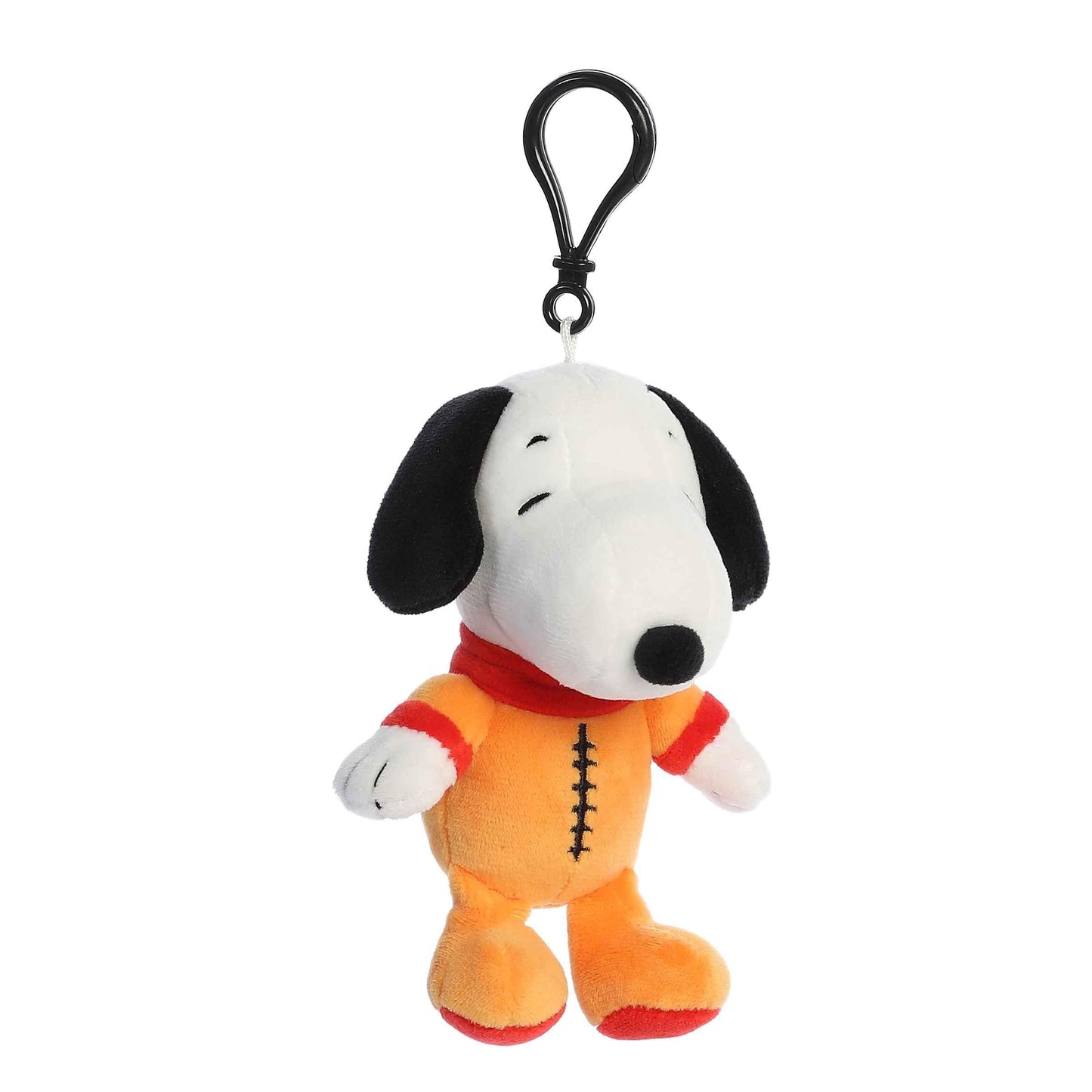 Aurora® Timeless Peanuts® Astronaut Snoopy Clip-On Stuffed Animal - Classic Characters - Lasting Memories - Orange 5 Inches