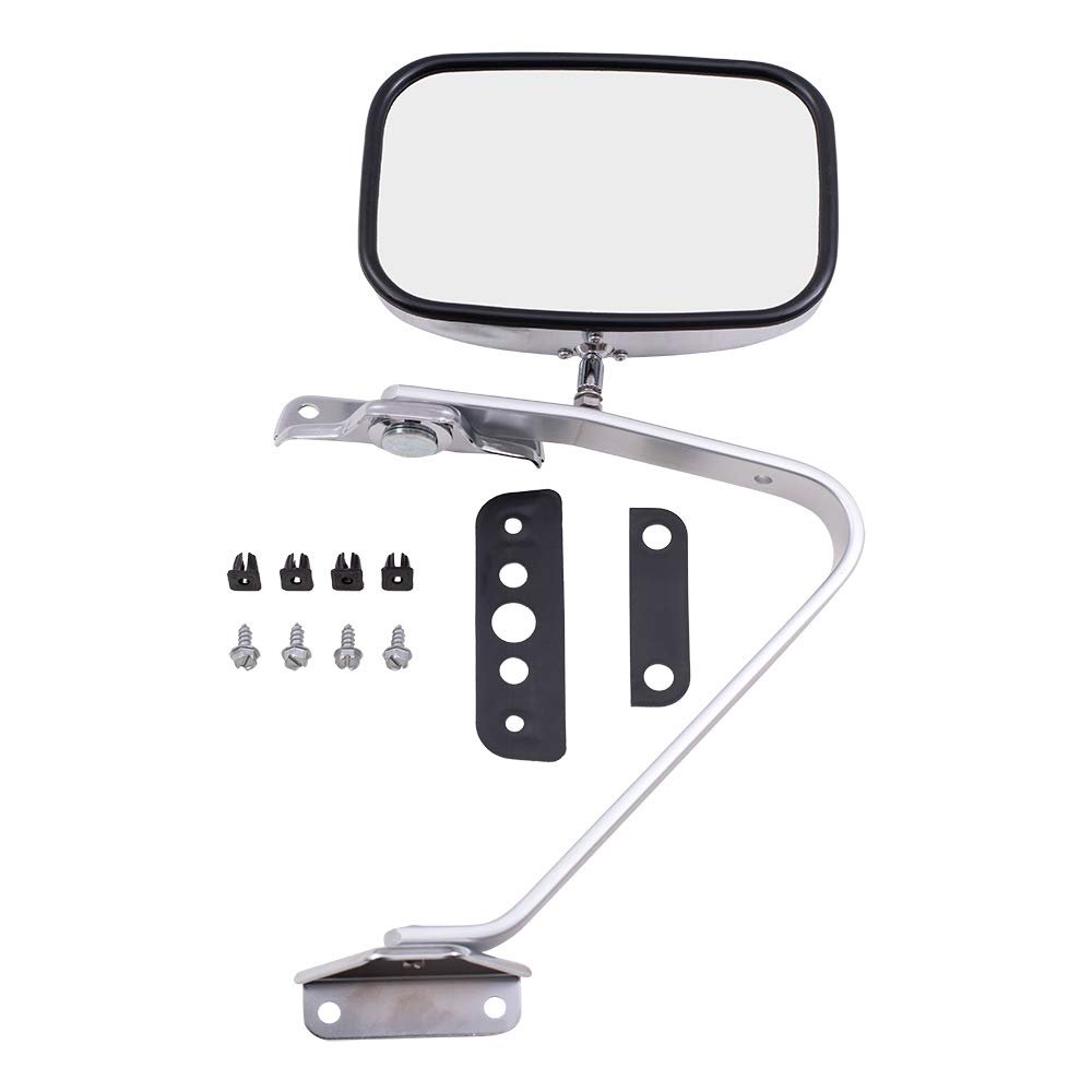 Manual Mirror for 1980-1996 Bronco 5X8 Swing Lock L=R Metal Housing For Mirrors Upper 1980-1983 F-100 1980-1997 F-150 1980-1997 F-250 1980-1997 F-350 E5TZ17696A