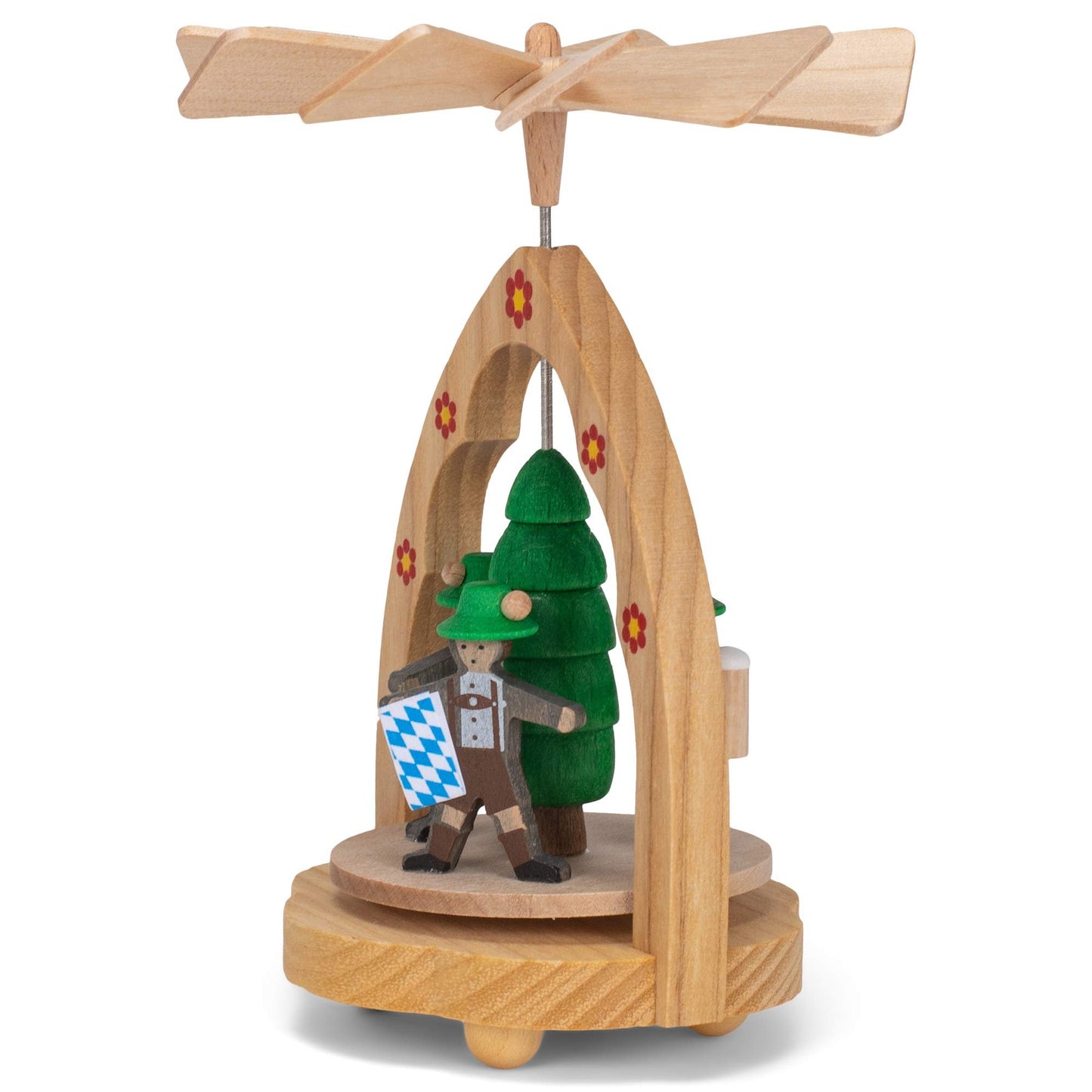 Alexander Taron 1727 Richard Glaesser Mini Pyramid-Bavarians-4.5" H W x 3" D, Brown