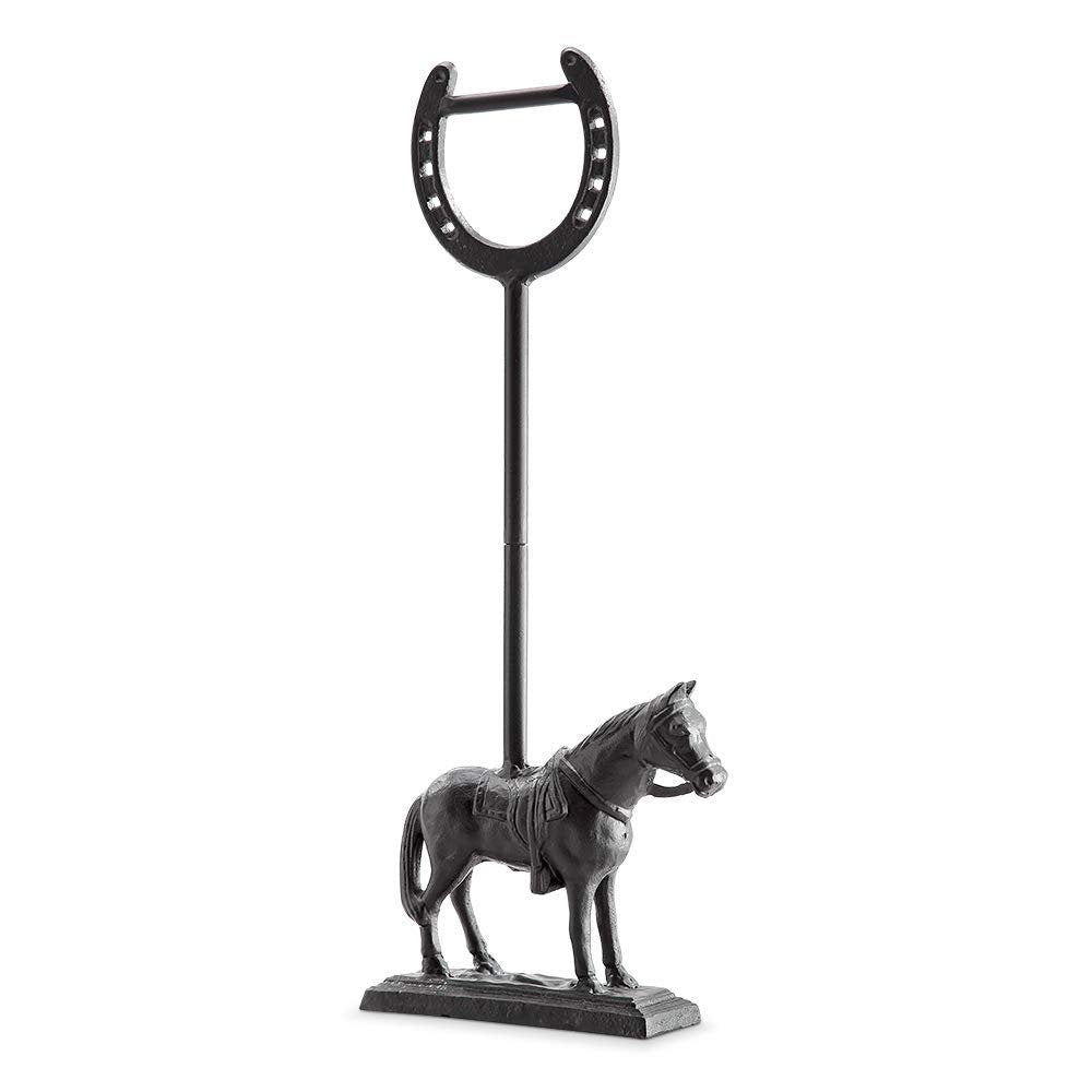 Horse and Horseshoe Doorstop