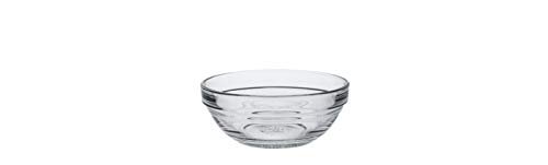 Duralex Lys 9 cm Stacking Bowl, Pack of 6, Glass, 4-3/8 oz