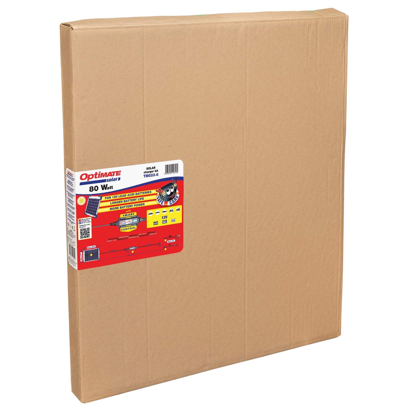 Optimate Solar Duo 40W, TM522-D4, 6-Step 12V / 12.8V 3.3A Weatherproof Solar Battery Saving Charger & maintainer