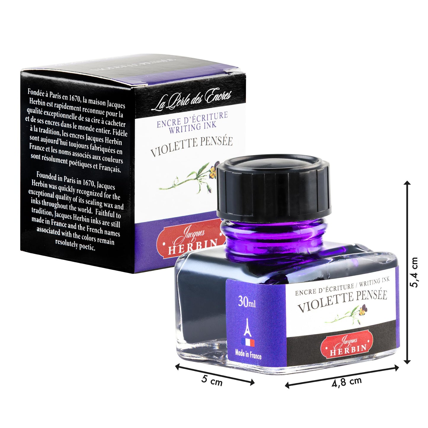 J. Herbin Fountn Pen Ink 30Ml Violette Pensee