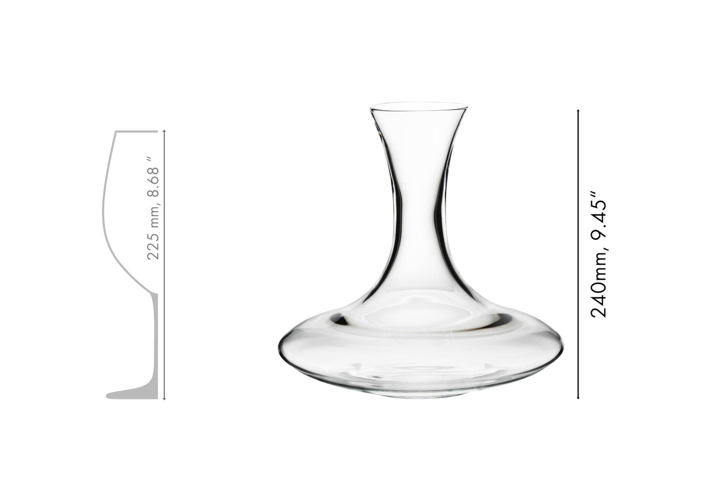 RIEDEL Ultra Magnum Decanter - Crystal Glass - 50,721oz (full) - 1 Piece - 2400/13 - Handmade Decanter - Carafe