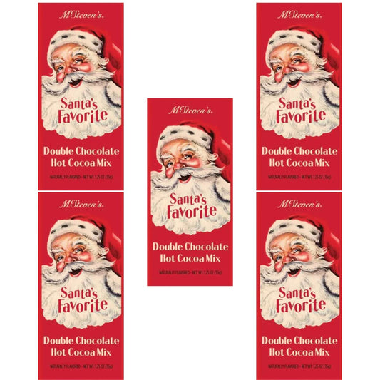 McSteven's Hot Chocolate, Santa's Double Chocolate Cocoa, 1.25 Ounce (Pack of 5)
