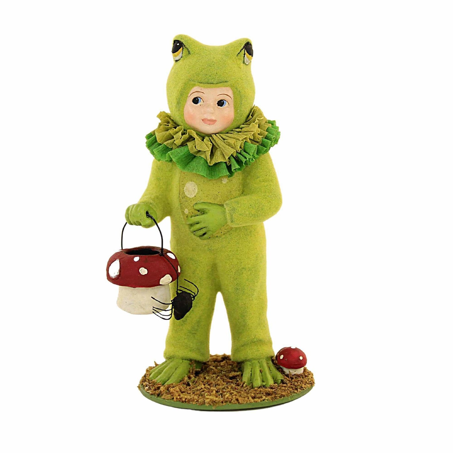 Bethany Lowe Dressed Up Ollie Frog Figurine