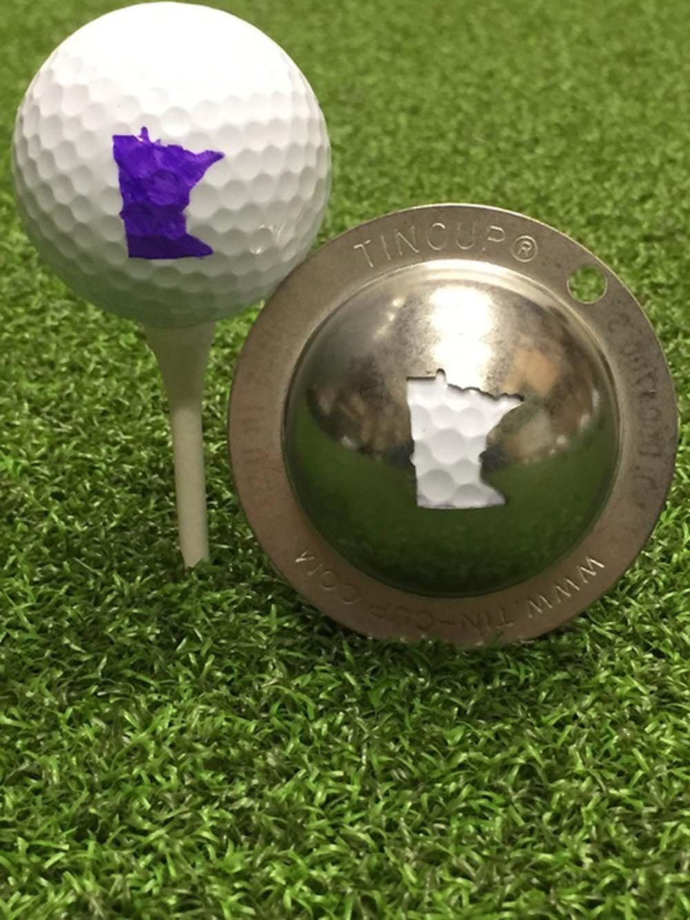 Tin Cup Golf Ball Custom Marker Alignment Tool (Minnesota State)