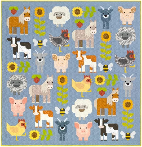 Elizabeth Hartman Fab Farm Pattern, Multi