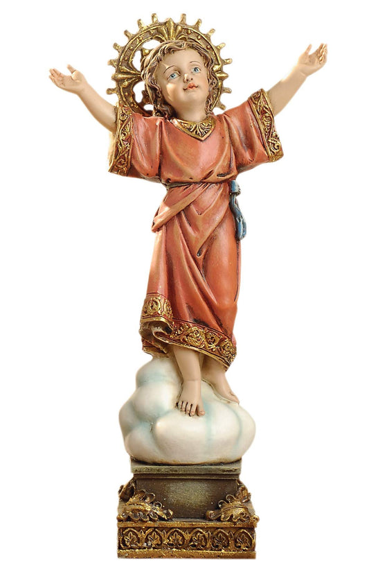 Roman Joseph's Studio Inc., The Divine Child Figure on Base, 10" Scale Renaissance Collection, 8" H, Resin and Stone, Religious Gift, Decoration