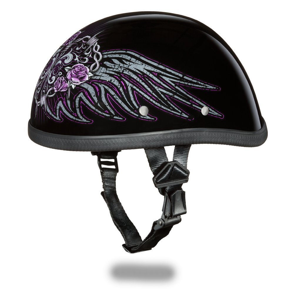 Daytona Helmets Graphics Bicycle Helmets for Men - Novelty Half Helmet with Breathable Liner - Retro Skull Cap – Eagle Headgear with Head Wrap