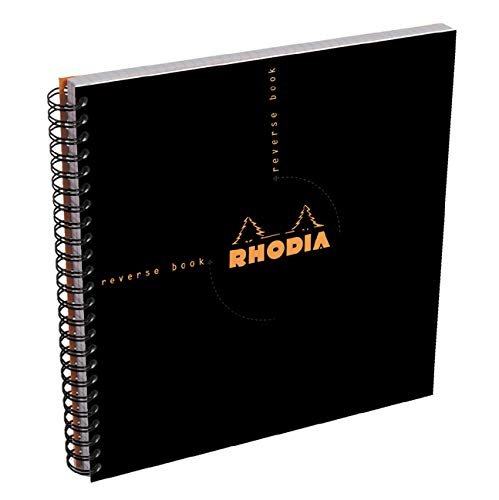 Rhodia Graph Reverse Standard Notebook, One Notebook, Black
