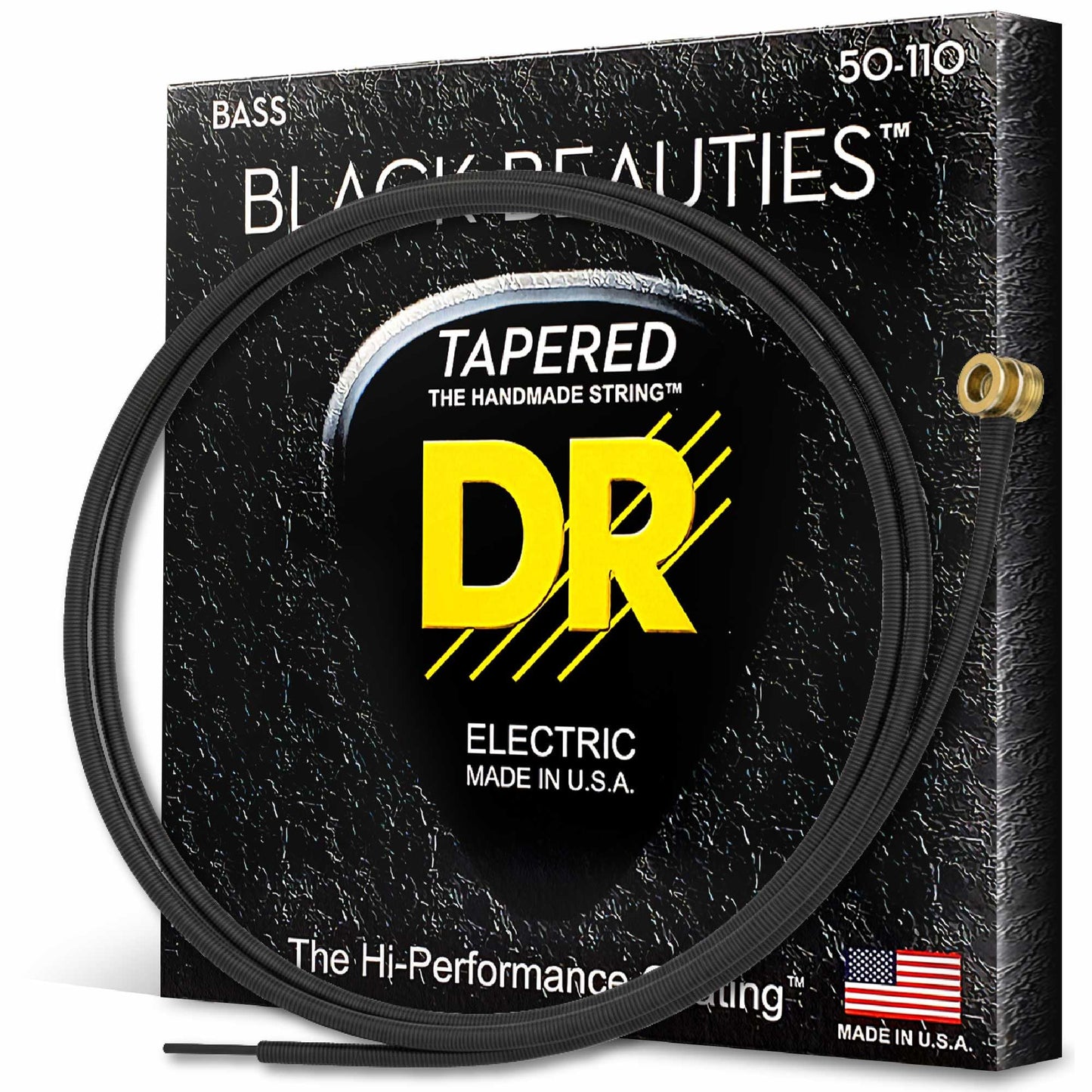 DR Strings BLACK BEAUTIES™ - BLACK Coloured Bass Strings