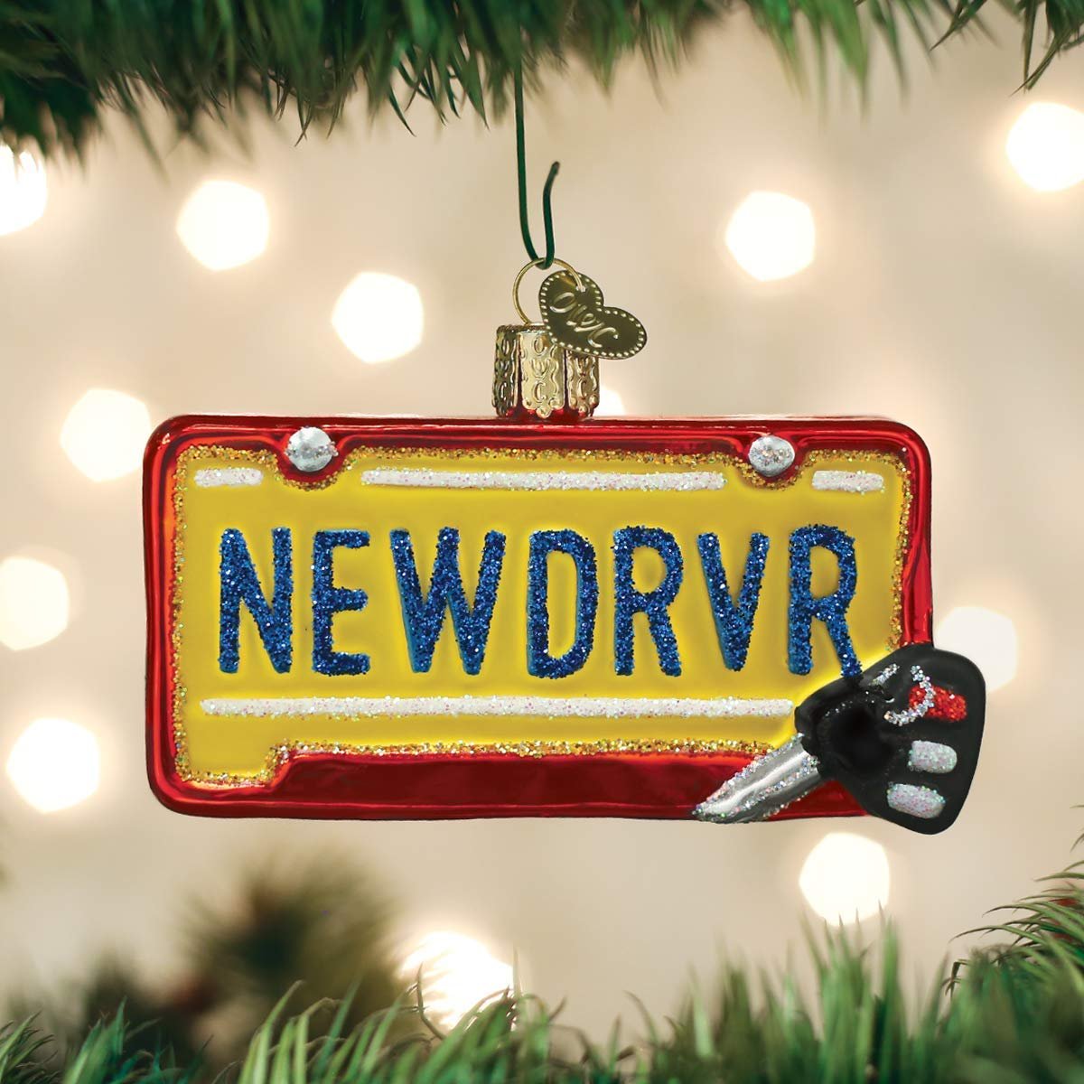 Old World Christmas New Driver 3.75 x 2