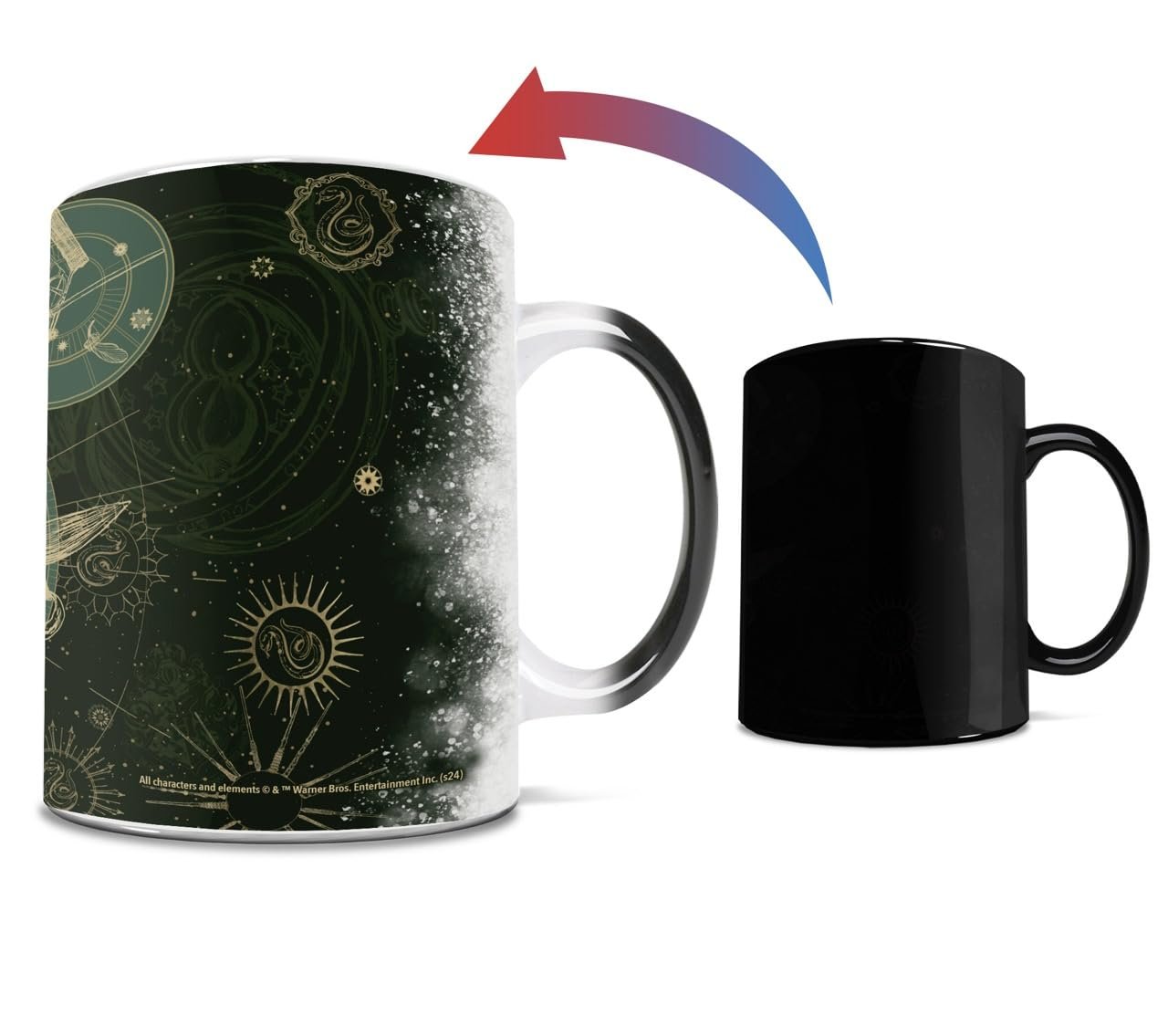 Morphing Mugs Harry Potter - Holiday Magic - One 11 oz Color Changing Ceramic Mug – Image Revealed When HOT Liquid Is Added!