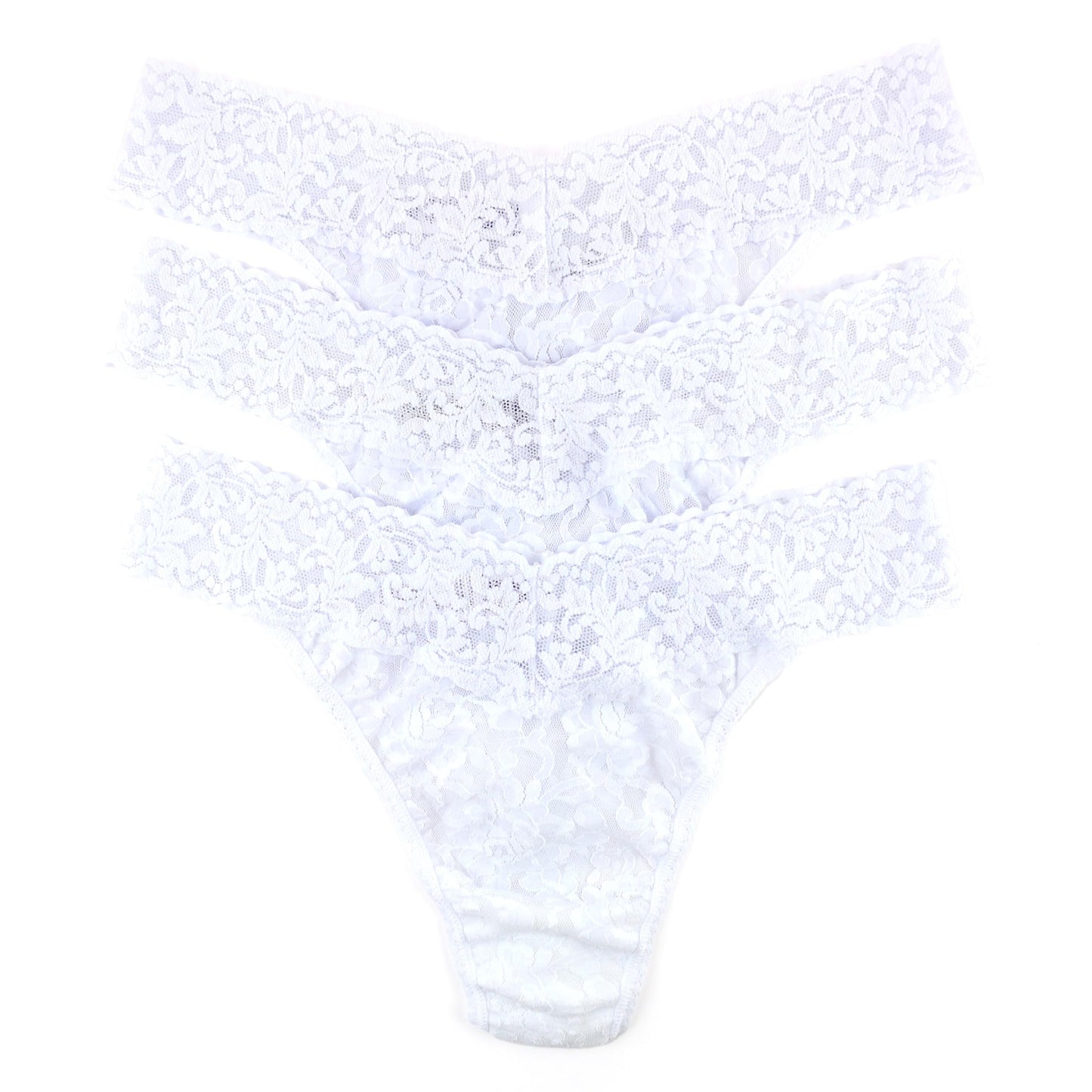 hanky panky, Signature Lace Original Rise Thong 3 Pack, One Size (4-14)