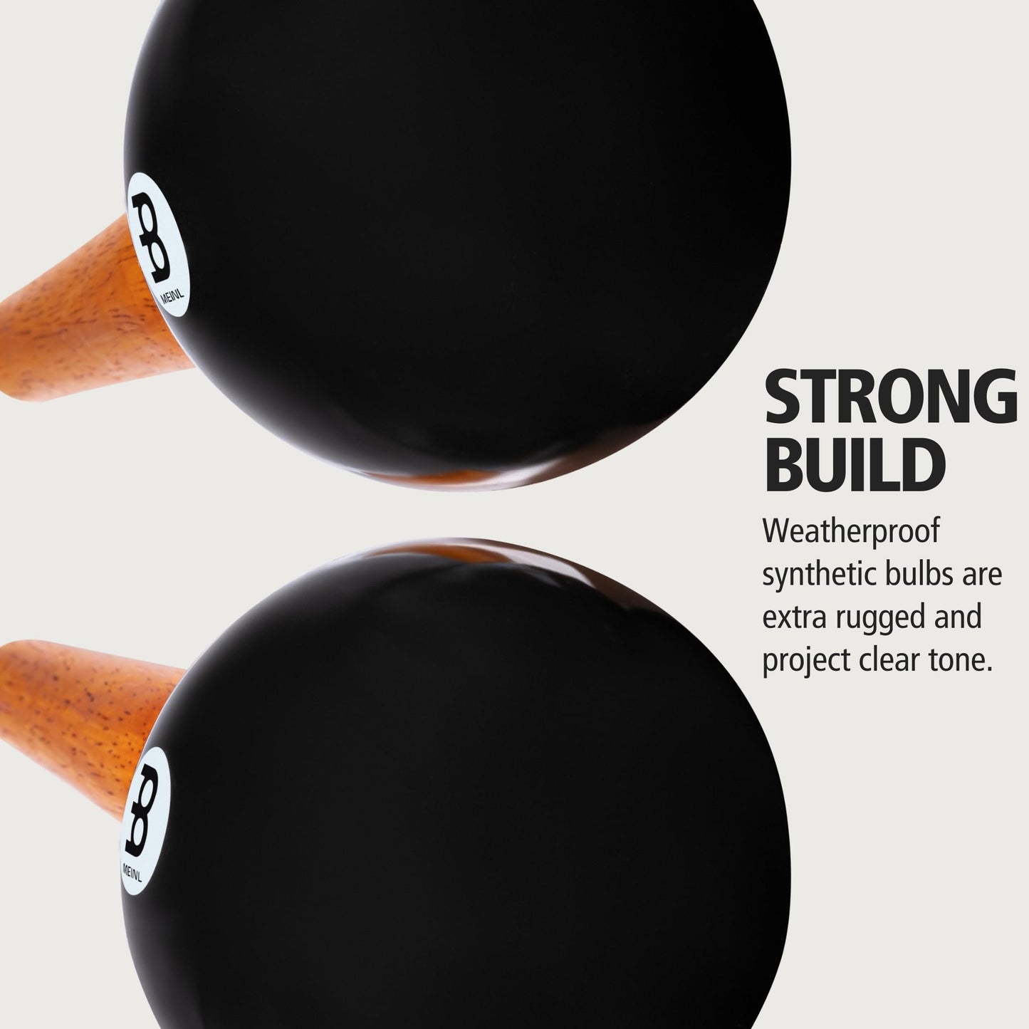 Live Maracas Hand Shaker Rattles with All-weather Synthetic Shells and Handles — NOT MADE IN CHINA — Great for Live Performances, 2-YEAR WARRANTY