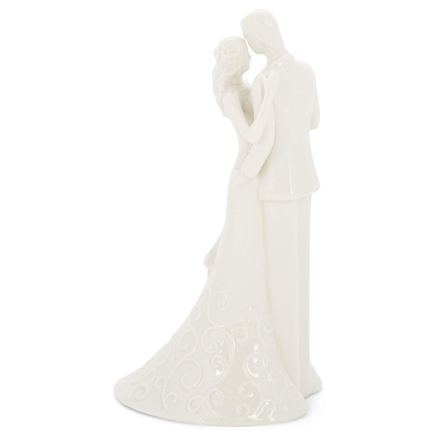 Roman 13226 Wedding Anniversary Cake Topper, 8.5-inch Height, White
