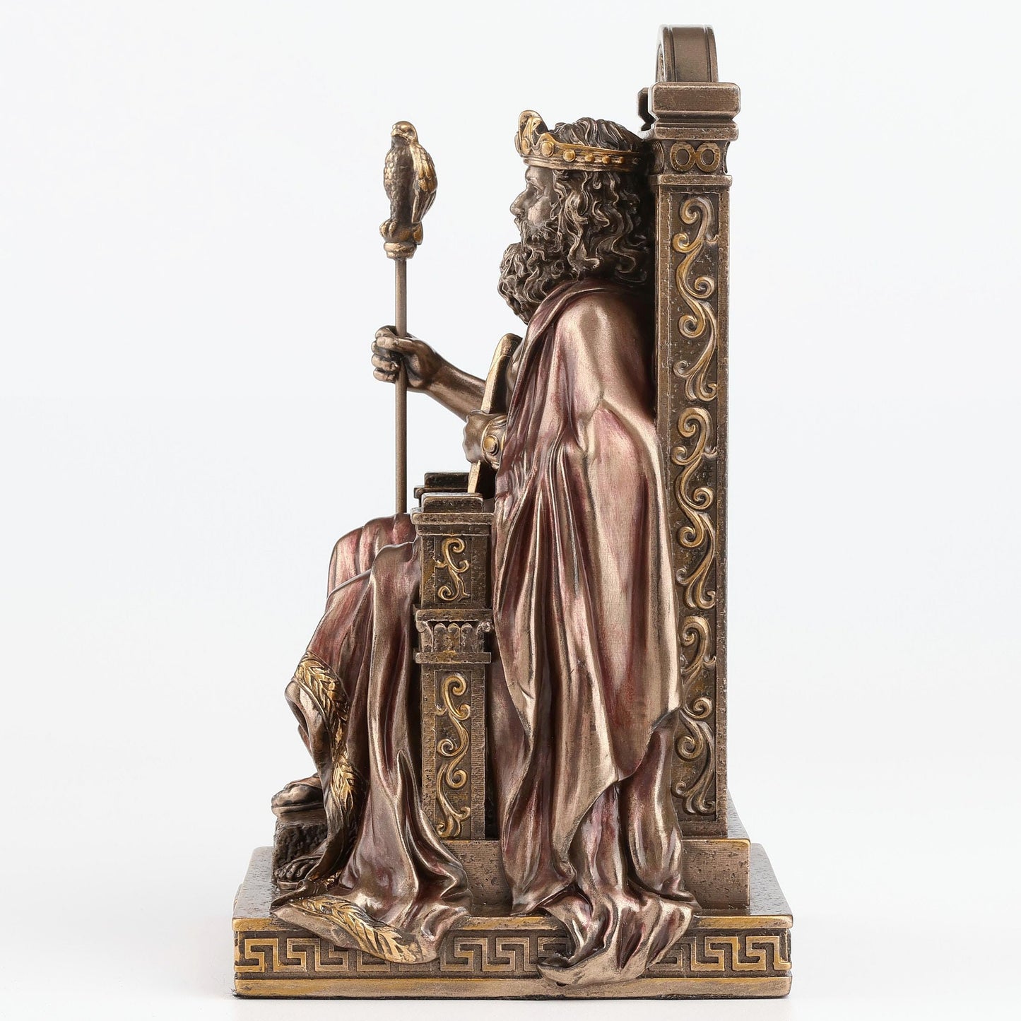 Veronese Design 6 1/8 Inch Greek God Zeus Cold Cast Resin Bronze Finish Sculpture