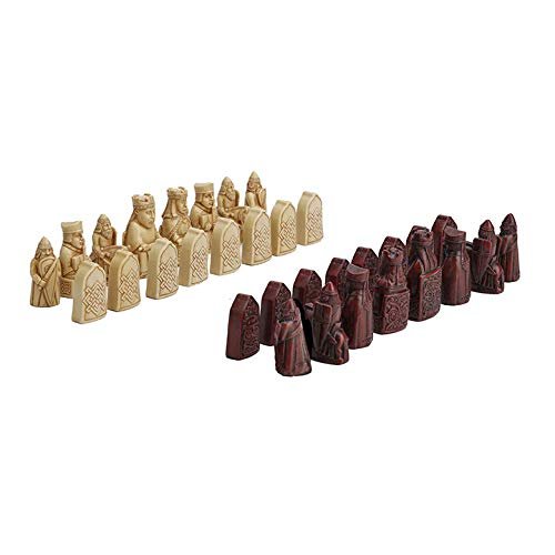 Veronese Design Isle of Lewis Chess Set Hand Painted Resin Figurine Collectible Statue