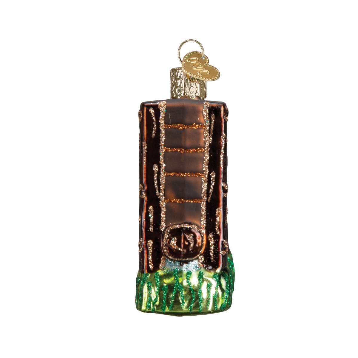 Old World Christmas Glass Blown Ornament S-Hook Gift Box, Vacation Collection (Yellow National Park)