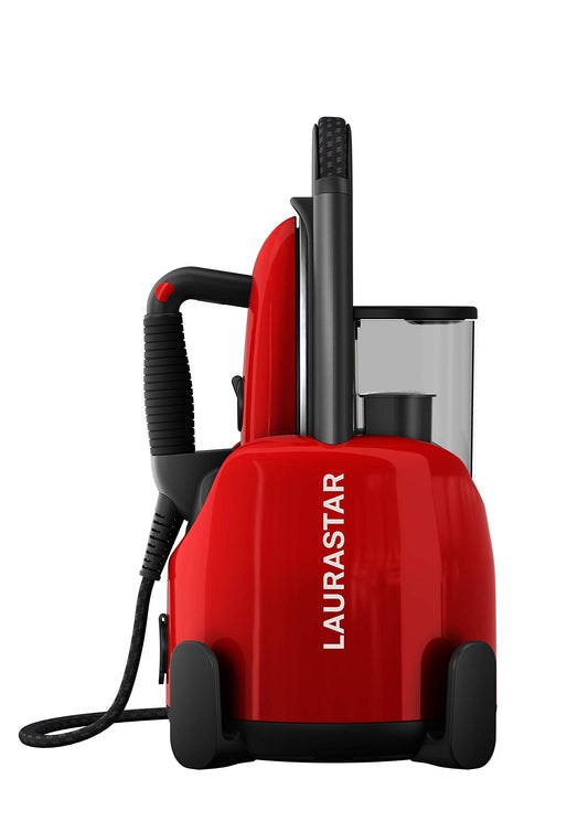 Laurastar Lift Steam Iron in Original Red: Swiss Engineered 3-in-1 Steam Generator that Irons, Steams, and Purifies Your Clothes