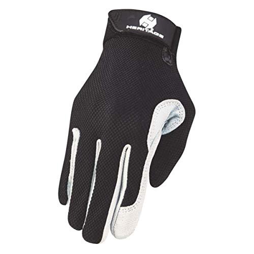 Heritage Tackified Performance Glove Black/White Size 7
