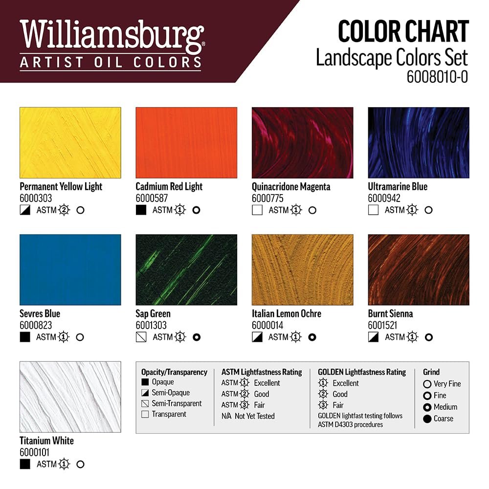 Williamsburg Artist Oil Colors by GOLDEN, Black, Gray and White, Professional Oil Paint