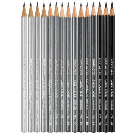 Caran D'ache Grafwood Graphite Pencil - 9B