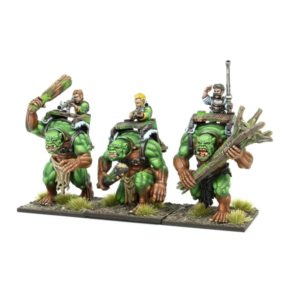 Mantic Games Kings of War 3E: Halfling - Forest Troll Gunners Regiment