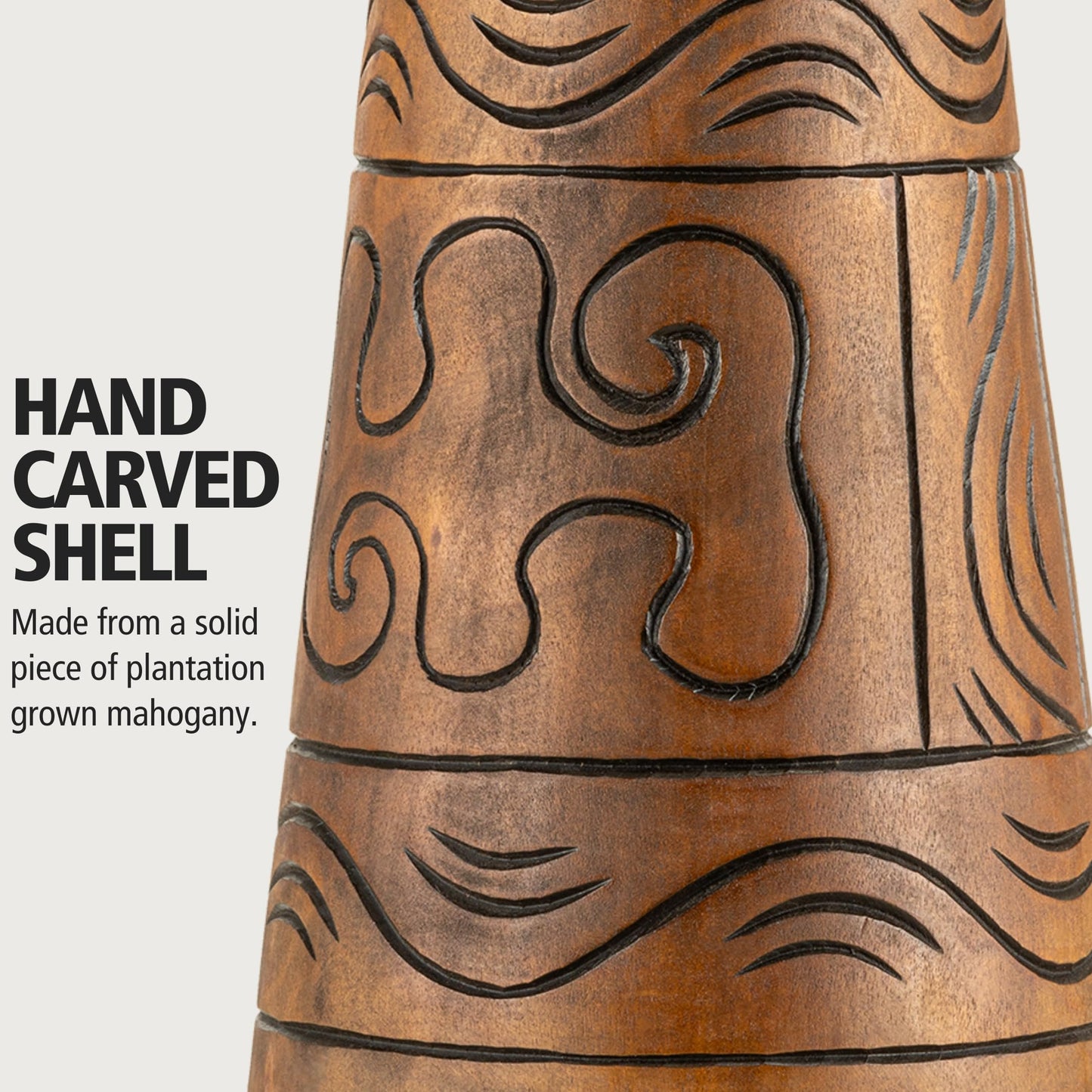 Carved Mahogany Djembe