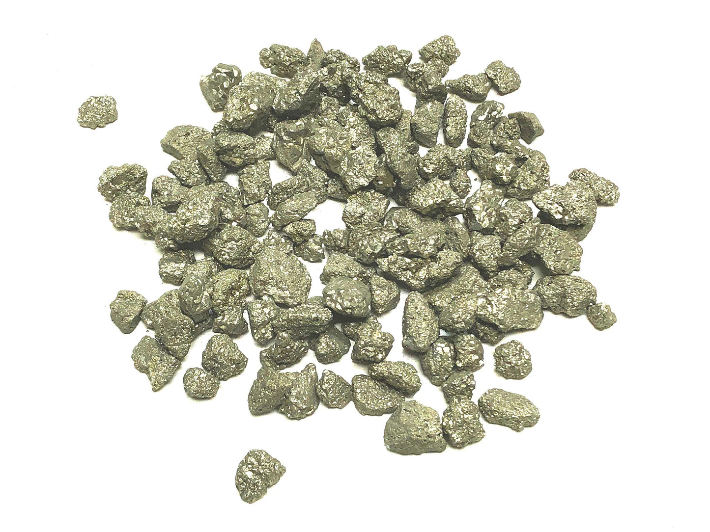 Zentron Crystal Collection: Natural Rough Pyrite Fools Gold 1/2" Pieces (1/2 Pound)