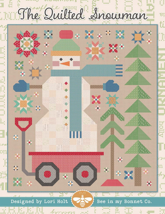 The Quilted Snowman Quilt Pattern by Lori Holt of Bee in my Bonnet and Its Sew Emma, ISE-285