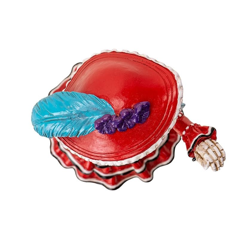Pacific Giftware D.O.D Red Catrina- Lady in Red, Proper Lady, Large DOD Figurine, Dia De Los Muertos Catrina-Roja