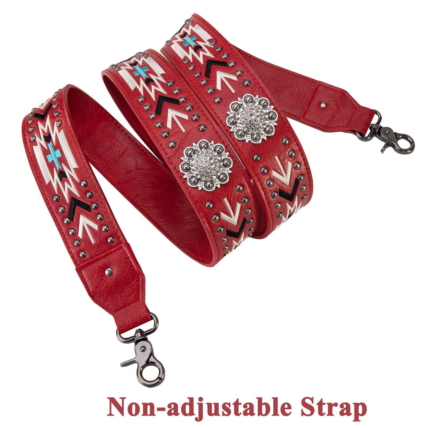 Wrangler Crossbody Bag for Women Boho Aztec Small Multi Pocket Crossover Purse