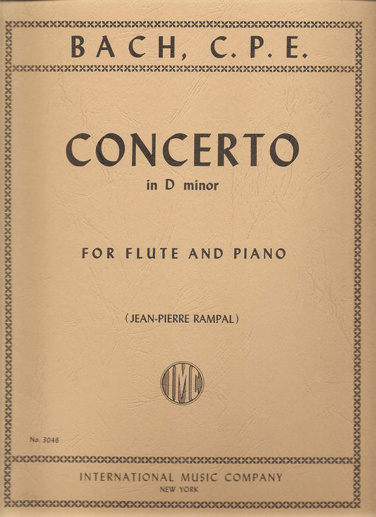 Bach, C.P.E.: Concerto in D Minor for Flute and Piano