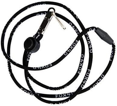 Fox 40 Mini Official CMG Cushioned Mouth Grip Pealess Whistle & Lanyard (2-Pack)