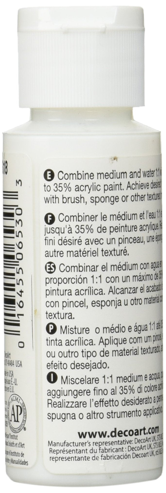 DecoArt Americana Mediums Glazing Paint, 2-Ounce, 2 Fl Oz (Pack of 1)