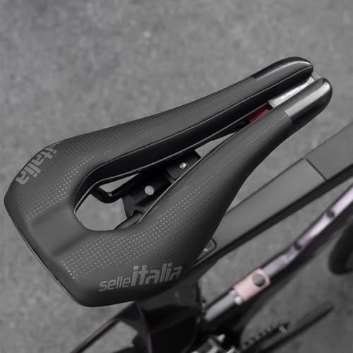 Selle Italia, WATT Superflow Kit Carbonio, Saddle, 255 x 135mm, Unisex, 190g, Black