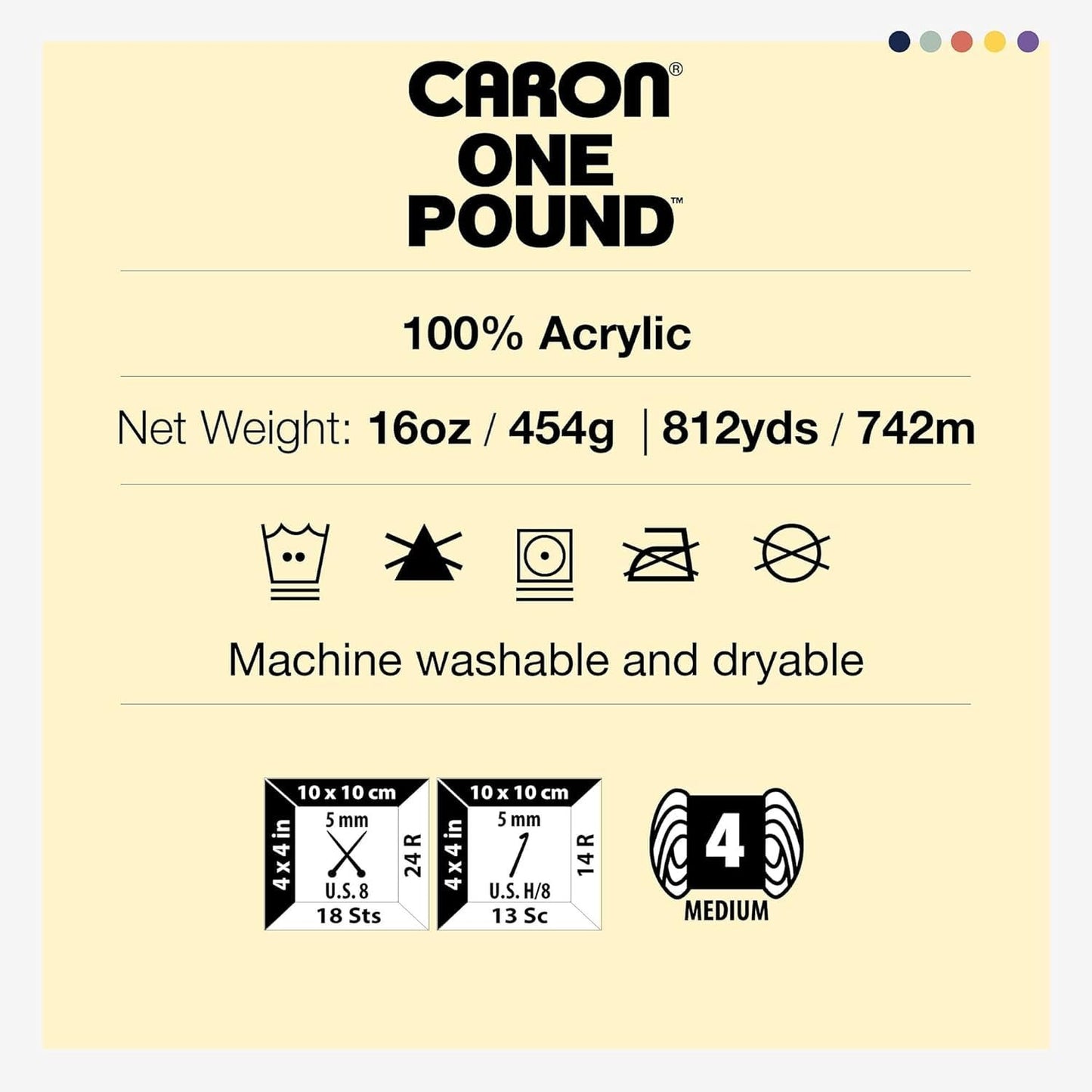 Caron One Pound Solids Yarn