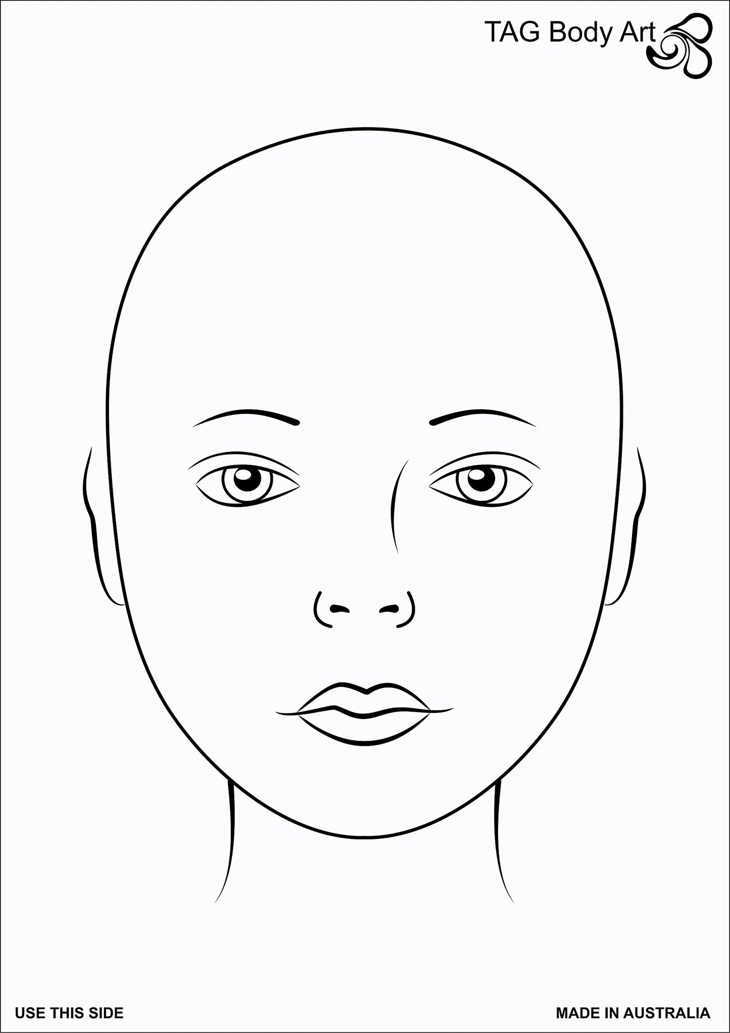 TAG Body Art Face Painting Practice Mat