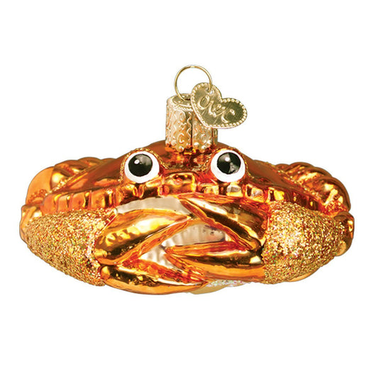 Old World Christmas Ornaments: Crab and Lobsters Glass Blown Ornaments for Christmas Tree