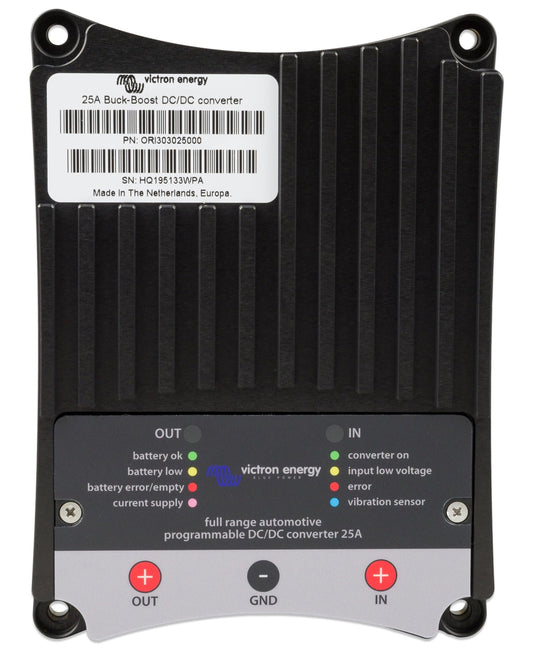 Victron Energy Buck-Boost DC-DC Converter 25 Amp for Charging a 12V or 24V Service Battery in Vehicles