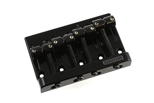 Gotoh Bass Bridge Black w/Screws 2-1/4" Allparts BB-0356-003