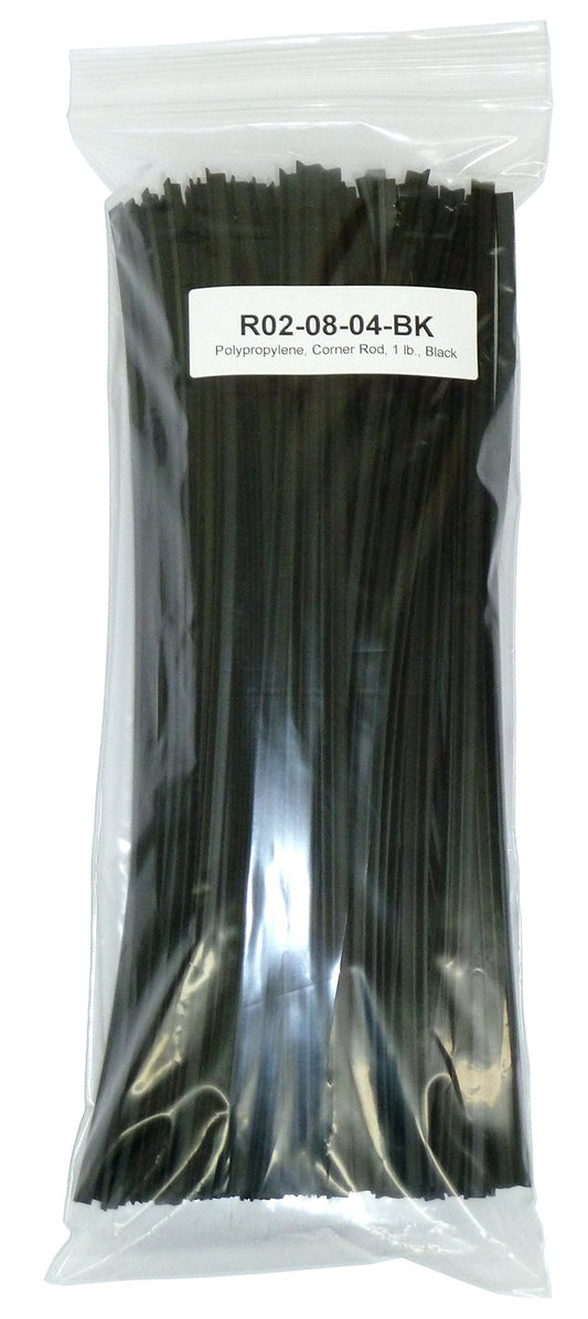 Polypropylene Plastic Welding Rod, Corner Rod, 1 Lb., Black