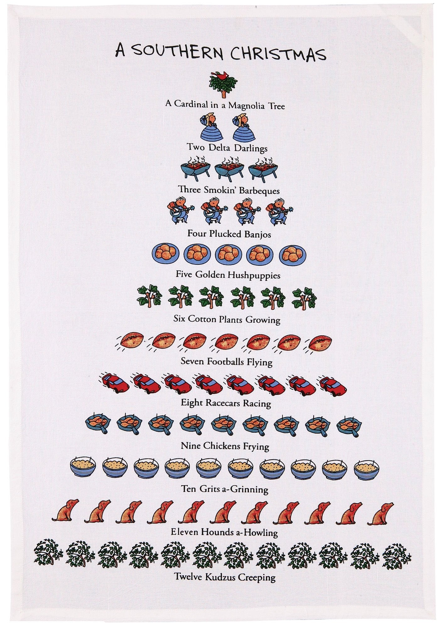 Mistletoe & Co. A Southern Christmas Kitchen Towel, 18" x 26"
