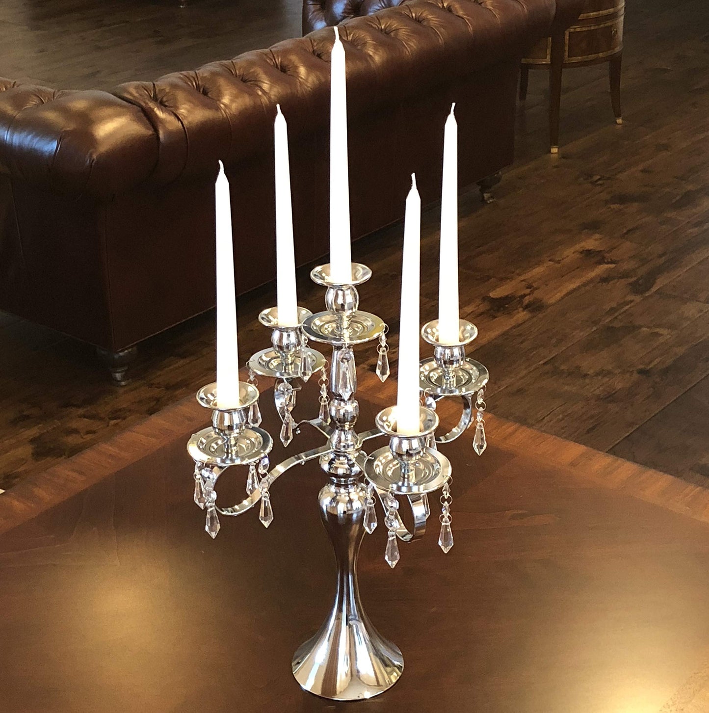 Allgala Crystal Metal Plated Tealight Votive Decorative Candle Holder
