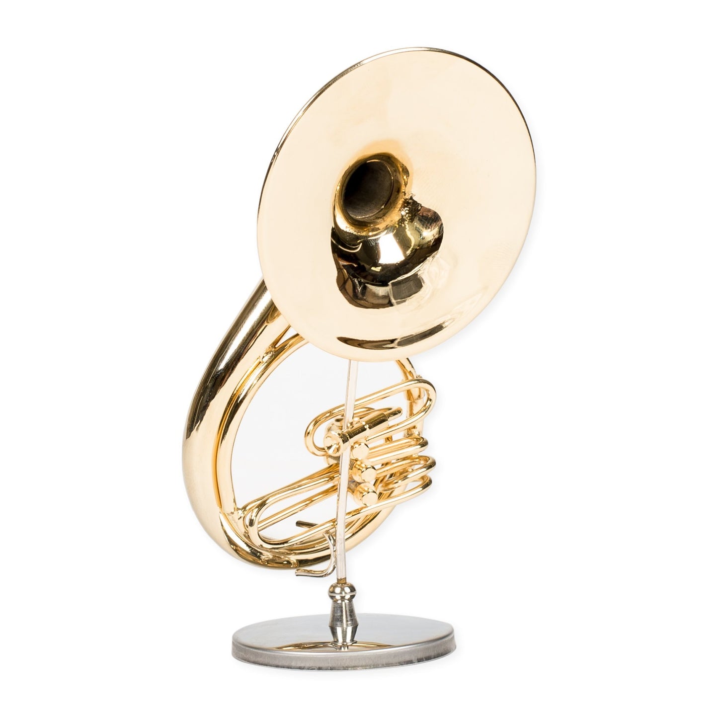 Broadway Gift Co. Sousaphone Miniature Replica Brass Tone 2 x 4.5 Resin Stone Tabletop Figurine