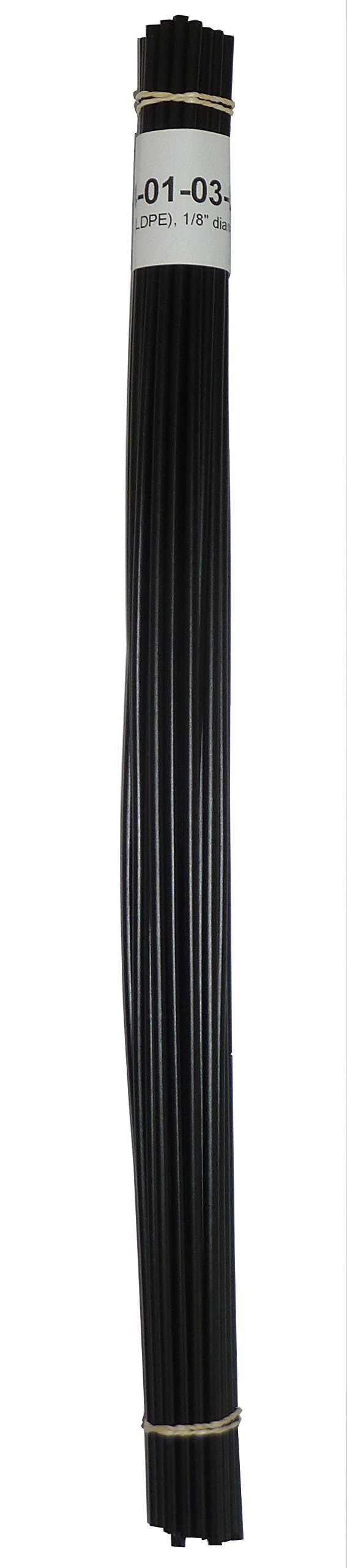 Polyvance Black Low Density Polyethylene (LDPE) Plastic Welding Rods, 1/8 Diameter, 30 Ft. for Kayaks, Canoes, ATVs, Dirt Bikes, Water Tanks and More